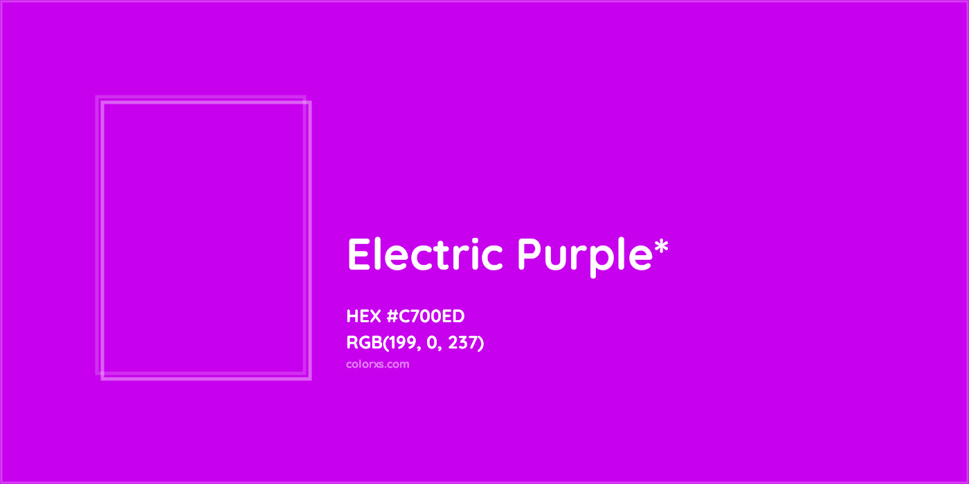 HEX #C700ED Color Name, Color Code, Palettes, Similar Paints, Images