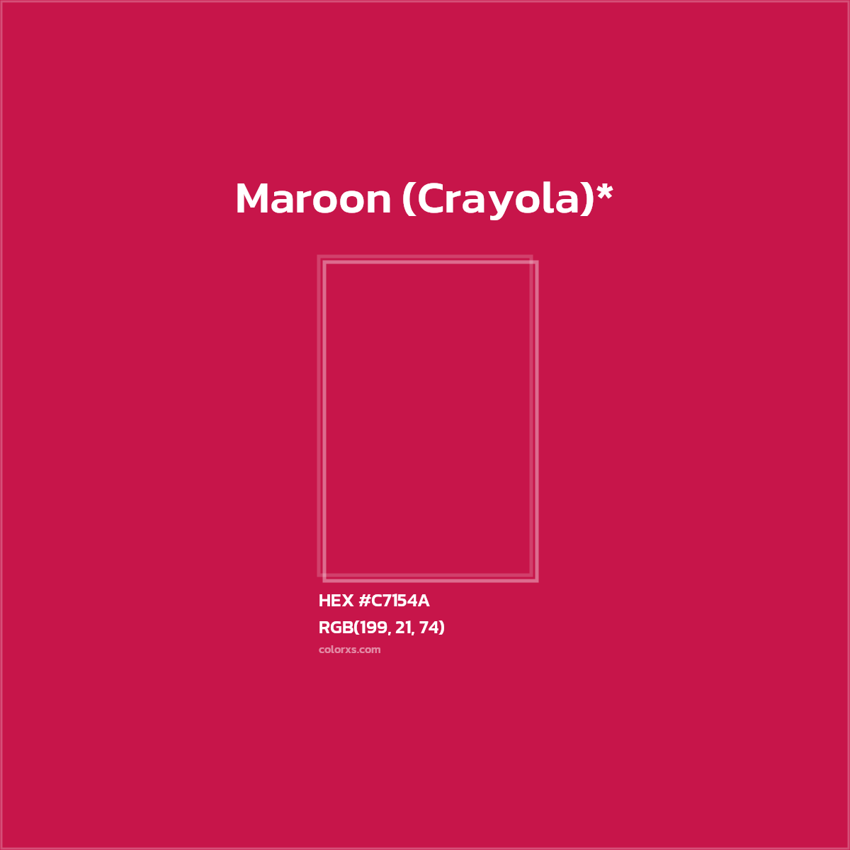 HEX #C7154A Color Name, Color Code, Palettes, Similar Paints, Images