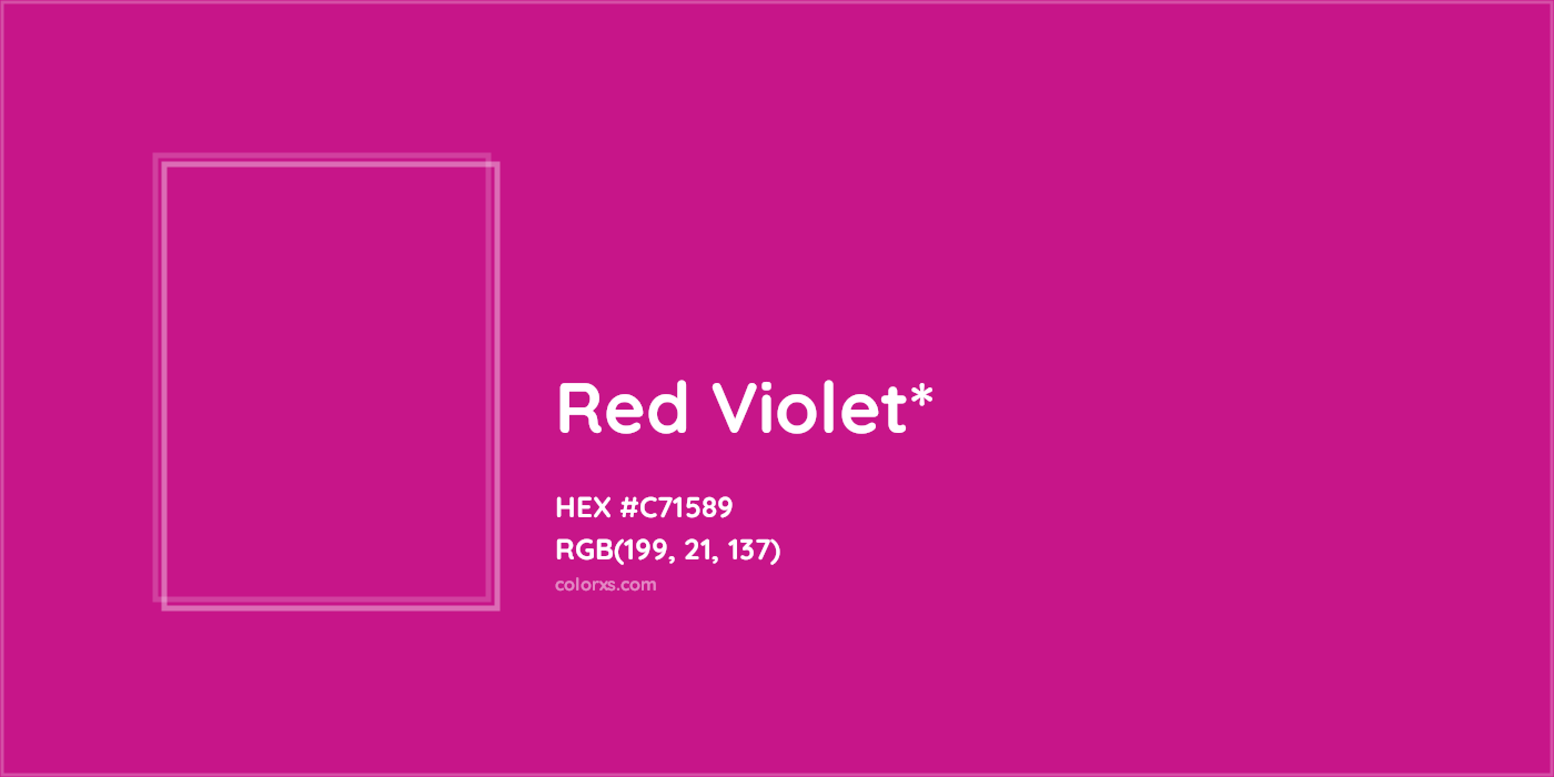 HEX #C71589 Color Name, Color Code, Palettes, Similar Paints, Images