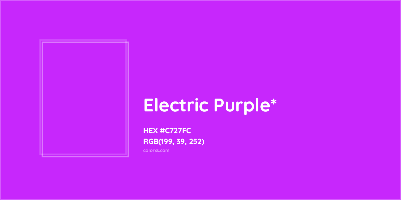 HEX #C727FC Color Name, Color Code, Palettes, Similar Paints, Images