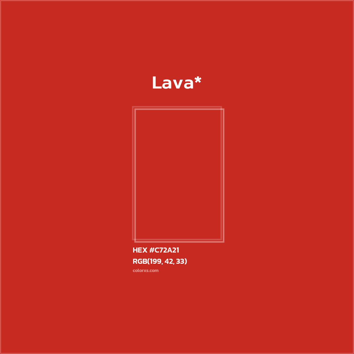 HEX #C72A21 Color Name, Color Code, Palettes, Similar Paints, Images