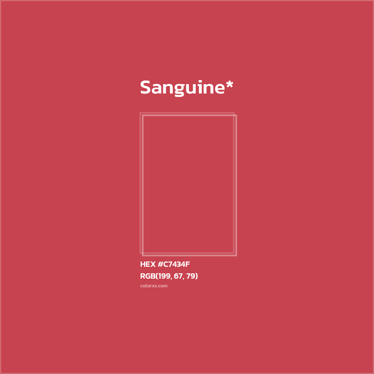 HEX #C7434F Color Name, Color Code, Palettes, Similar Paints, Images