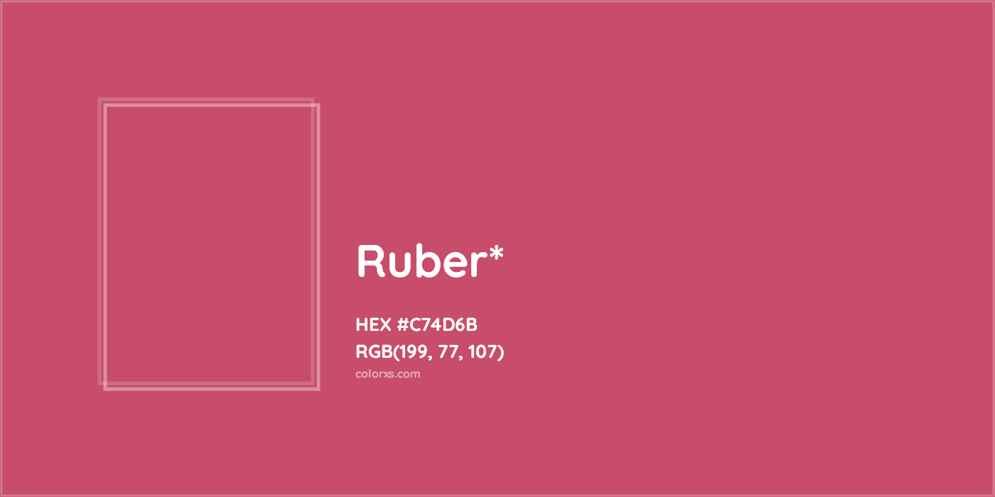 HEX #C74D6B Color Name, Color Code, Palettes, Similar Paints, Images