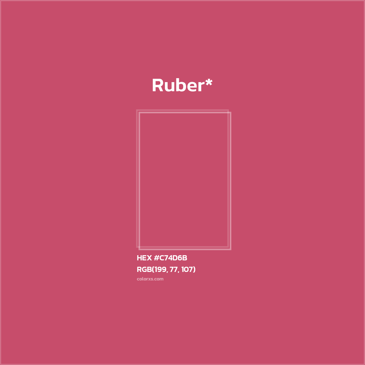 HEX #C74D6B Color Name, Color Code, Palettes, Similar Paints, Images