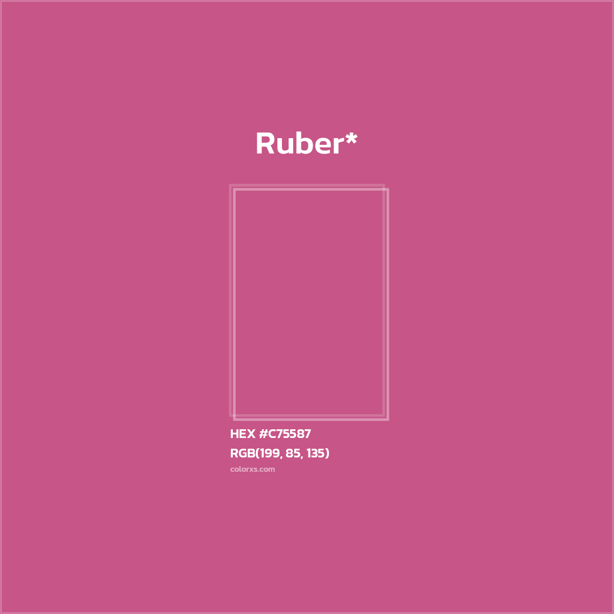 HEX #C75587 Color Name, Color Code, Palettes, Similar Paints, Images
