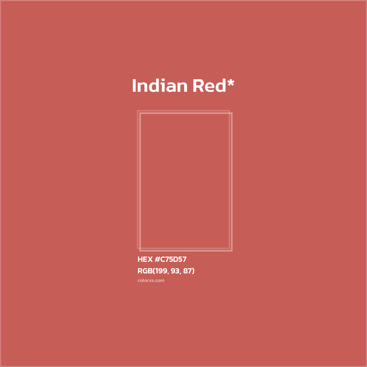 HEX #C75D57 Color Name, Color Code, Palettes, Similar Paints, Images