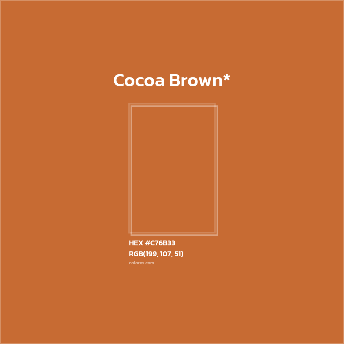 HEX #C76B33 Color Name, Color Code, Palettes, Similar Paints, Images