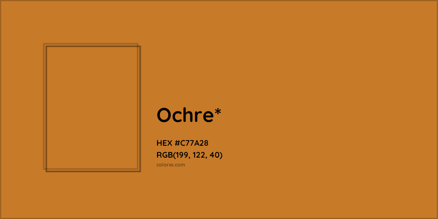 HEX #C77A28 Color Name, Color Code, Palettes, Similar Paints, Images