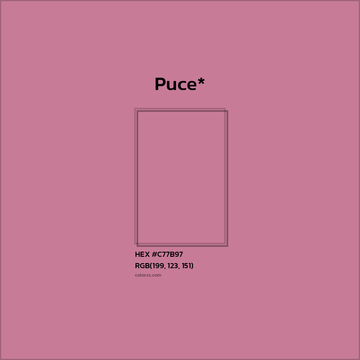 HEX #C77B97 Color Name, Color Code, Palettes, Similar Paints, Images