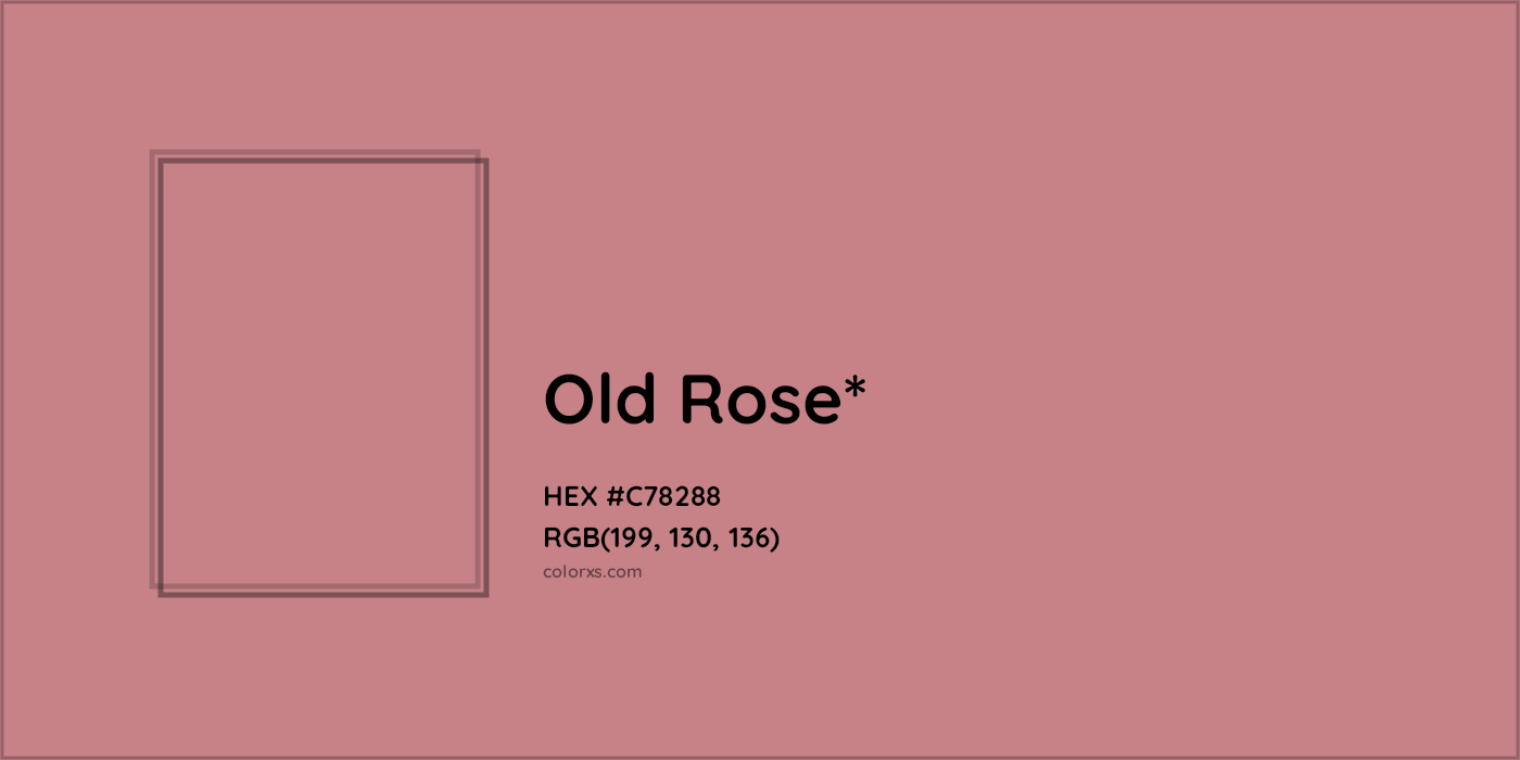HEX #C78288 Color Name, Color Code, Palettes, Similar Paints, Images