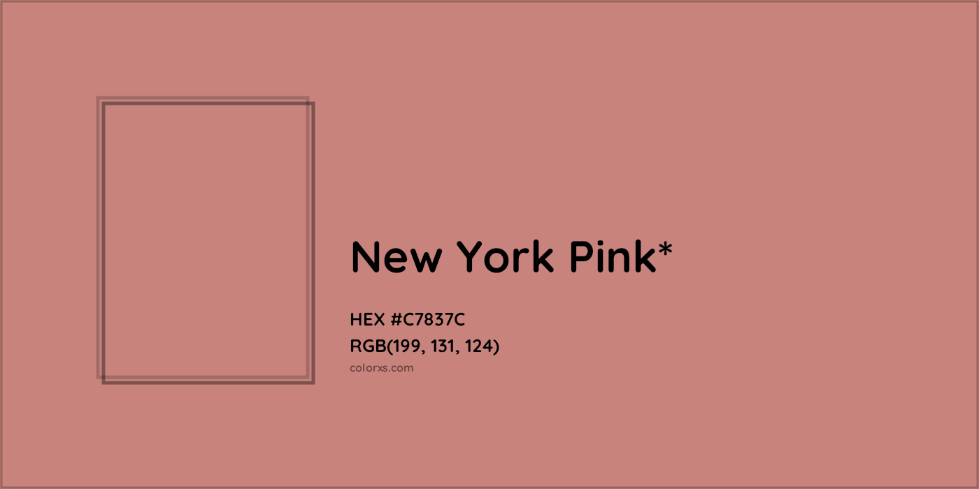 HEX #C7837C Color Name, Color Code, Palettes, Similar Paints, Images
