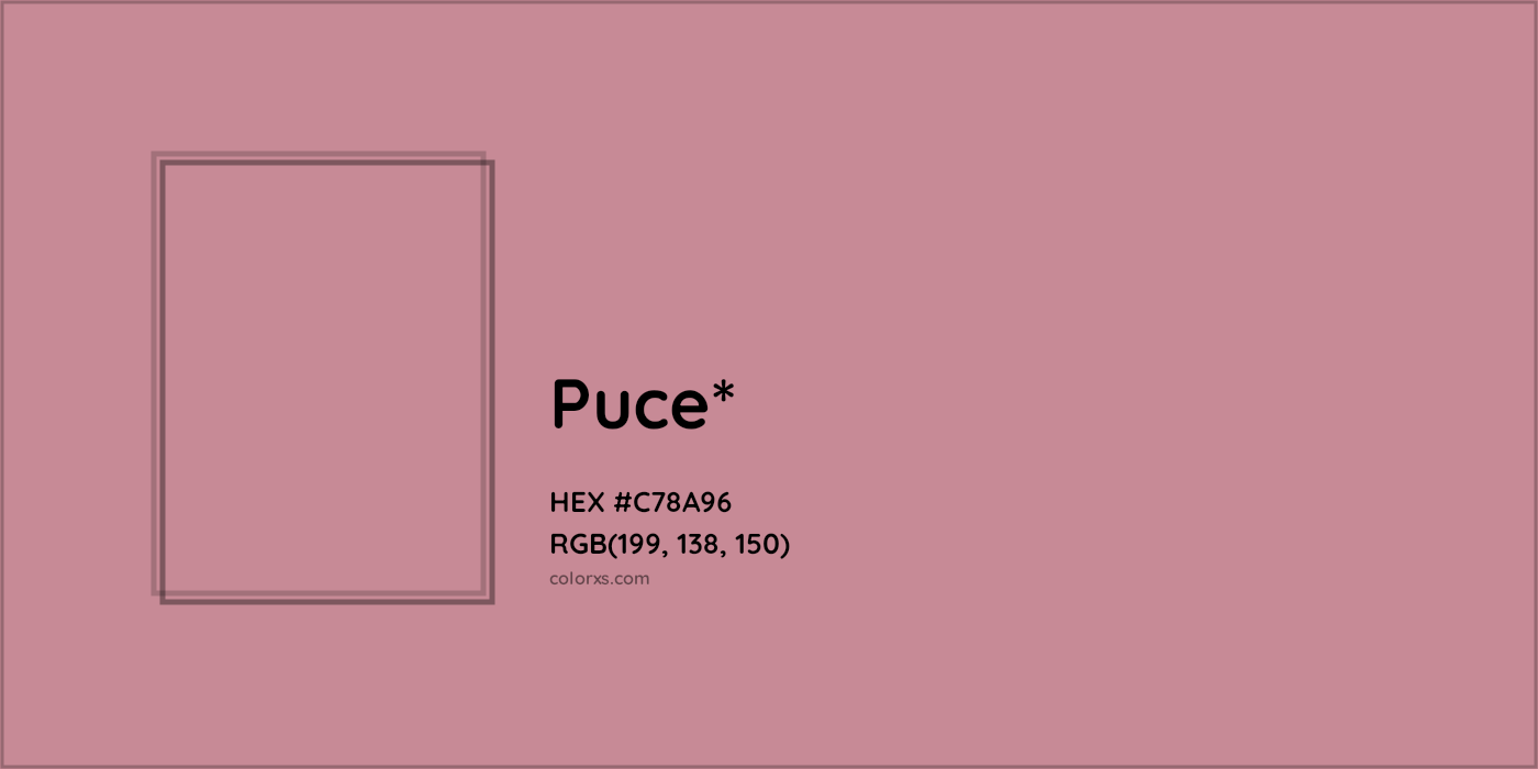 HEX #C78A96 Color Name, Color Code, Palettes, Similar Paints, Images