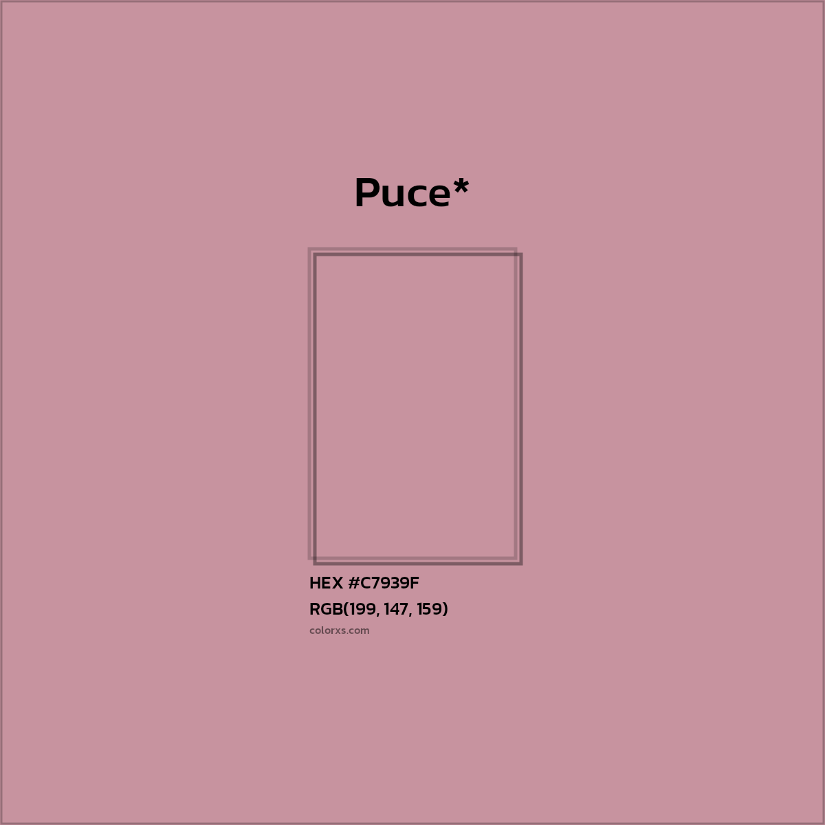 HEX #C7939F Color Name, Color Code, Palettes, Similar Paints, Images