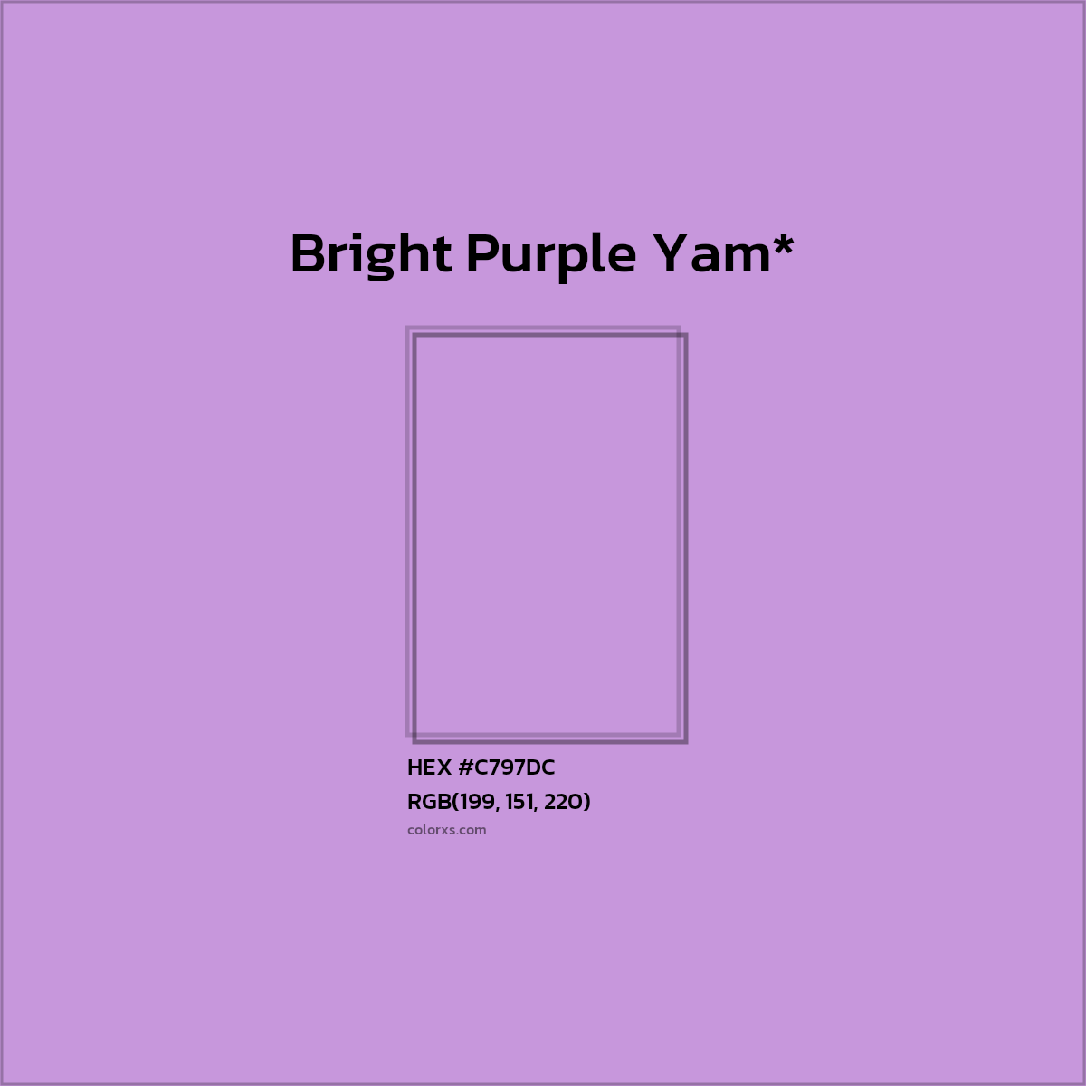 HEX #C797DC Color Name, Color Code, Palettes, Similar Paints, Images