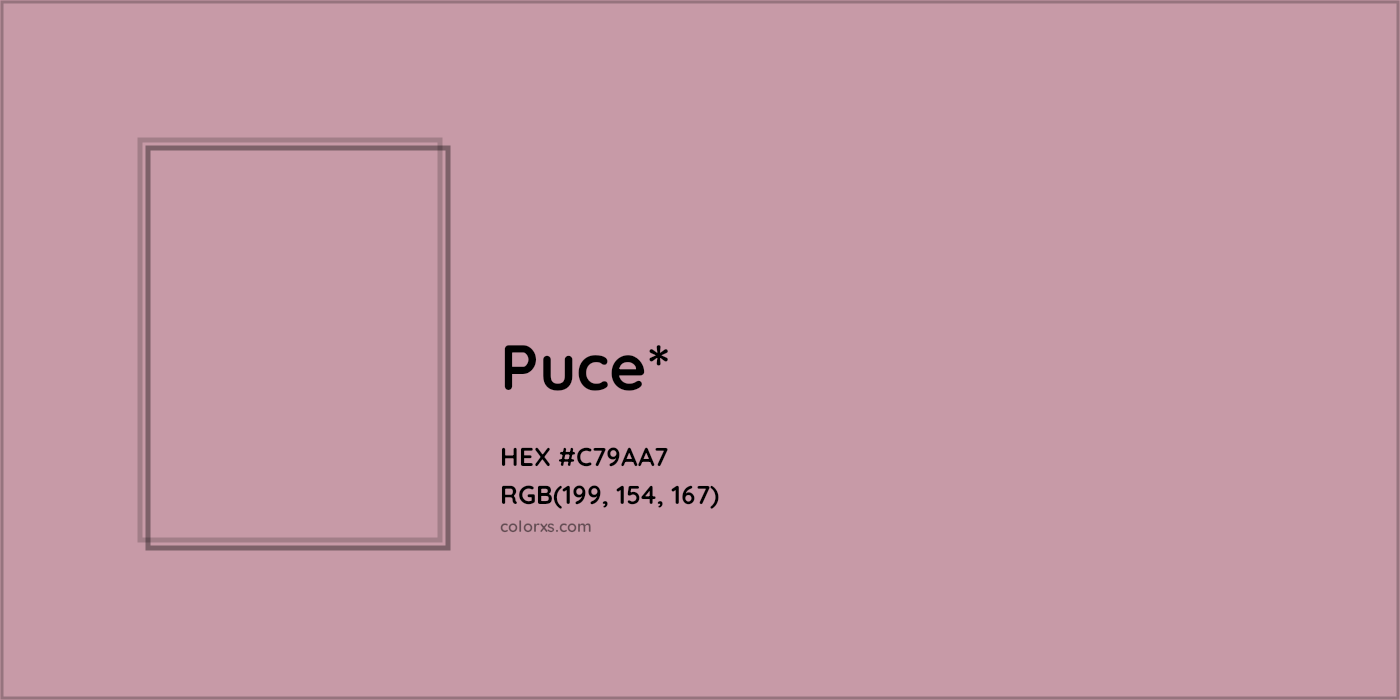 HEX #C79AA7 Color Name, Color Code, Palettes, Similar Paints, Images