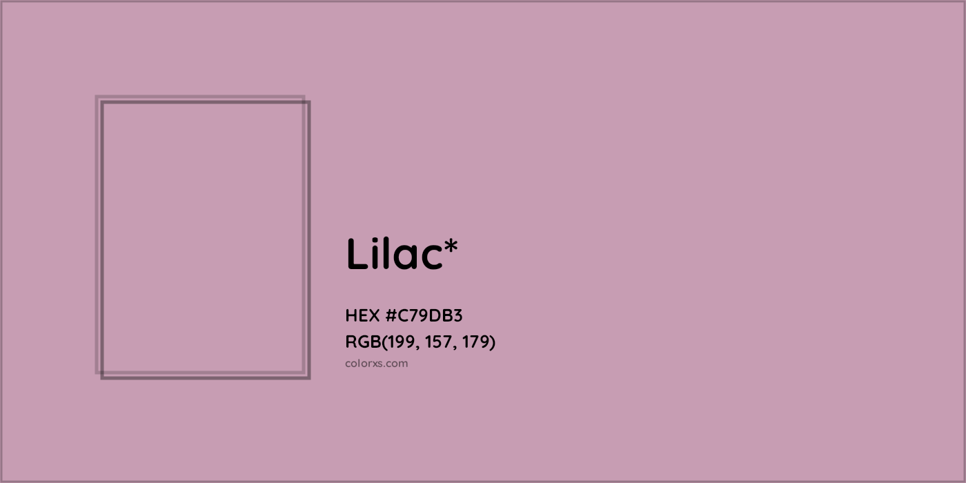 HEX #C79DB3 Color Name, Color Code, Palettes, Similar Paints, Images