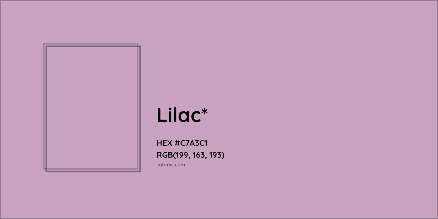 HEX #C7A3C1 Color Name, Color Code, Palettes, Similar Paints, Images
