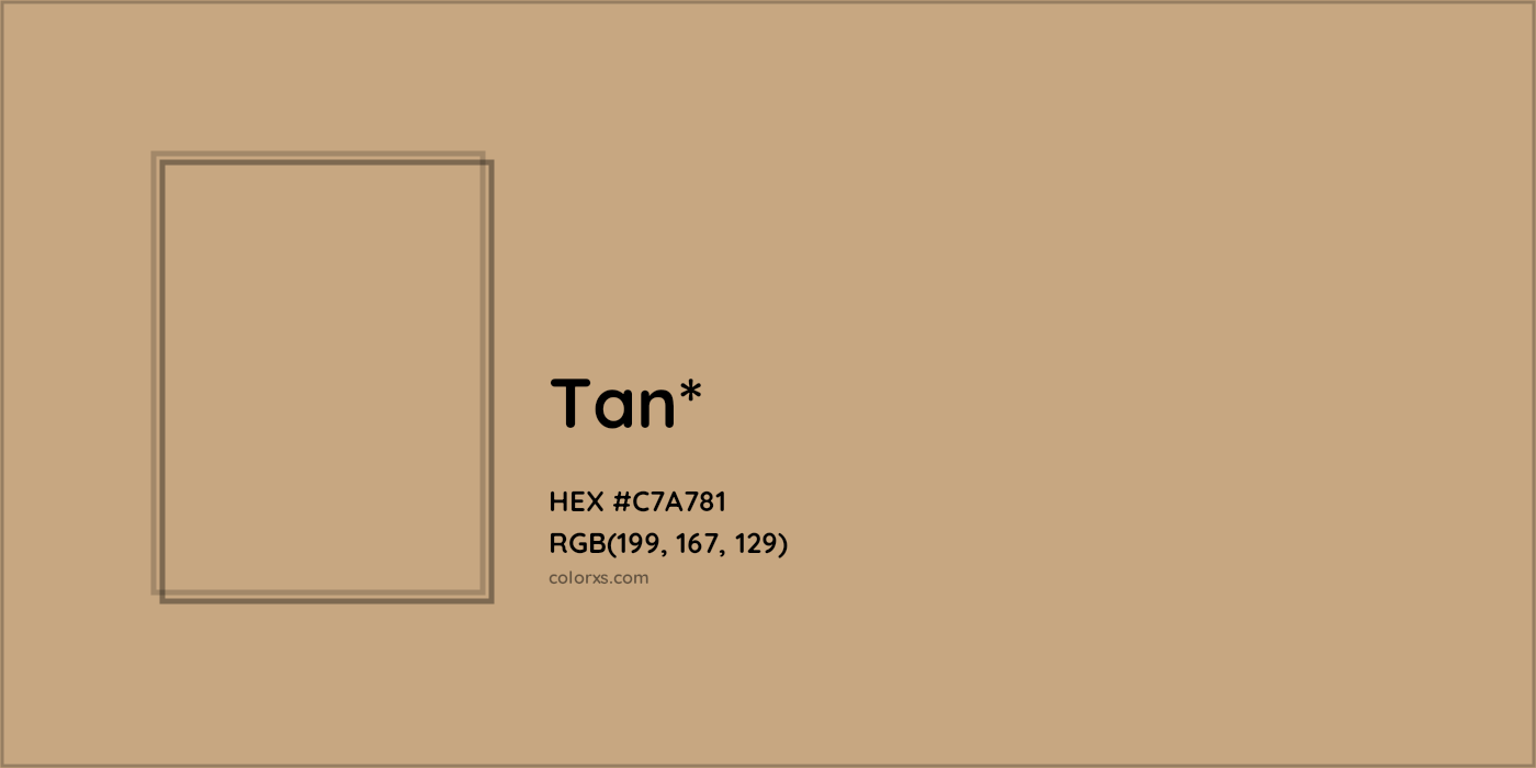 HEX #C7A781 Color Name, Color Code, Palettes, Similar Paints, Images