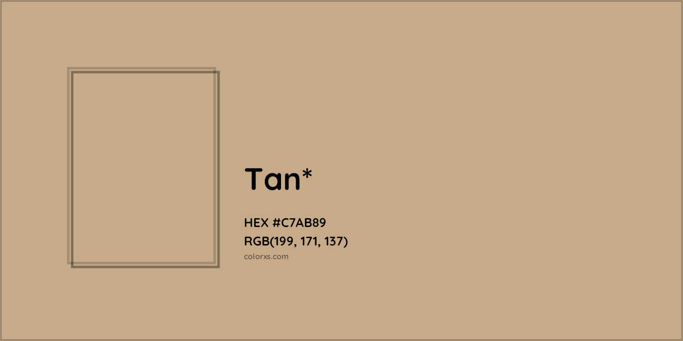 HEX #C7AB89 Color Name, Color Code, Palettes, Similar Paints, Images