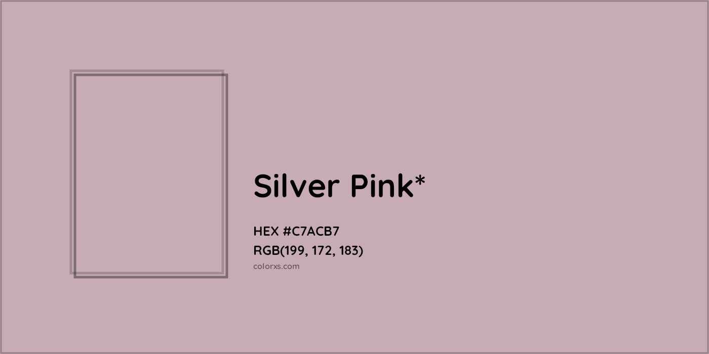HEX #C7ACB7 Color Name, Color Code, Palettes, Similar Paints, Images