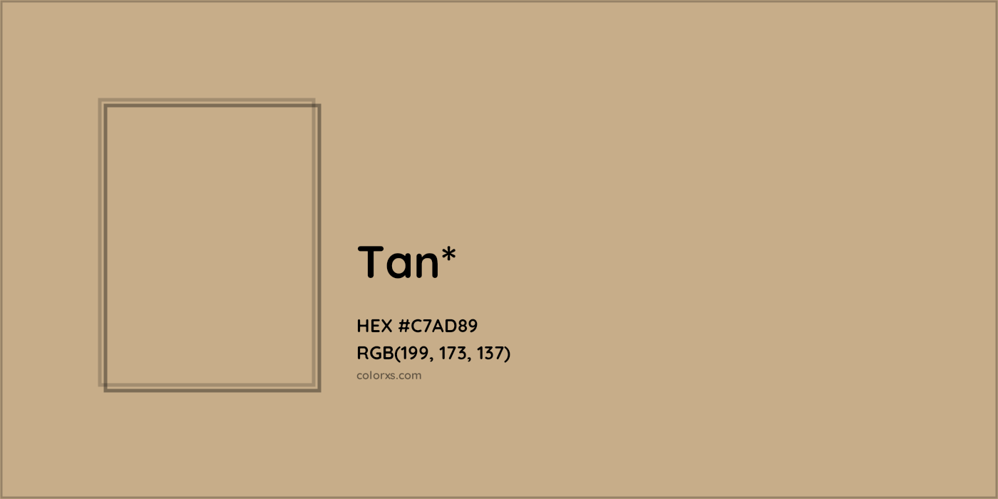 HEX #C7AD89 Color Name, Color Code, Palettes, Similar Paints, Images