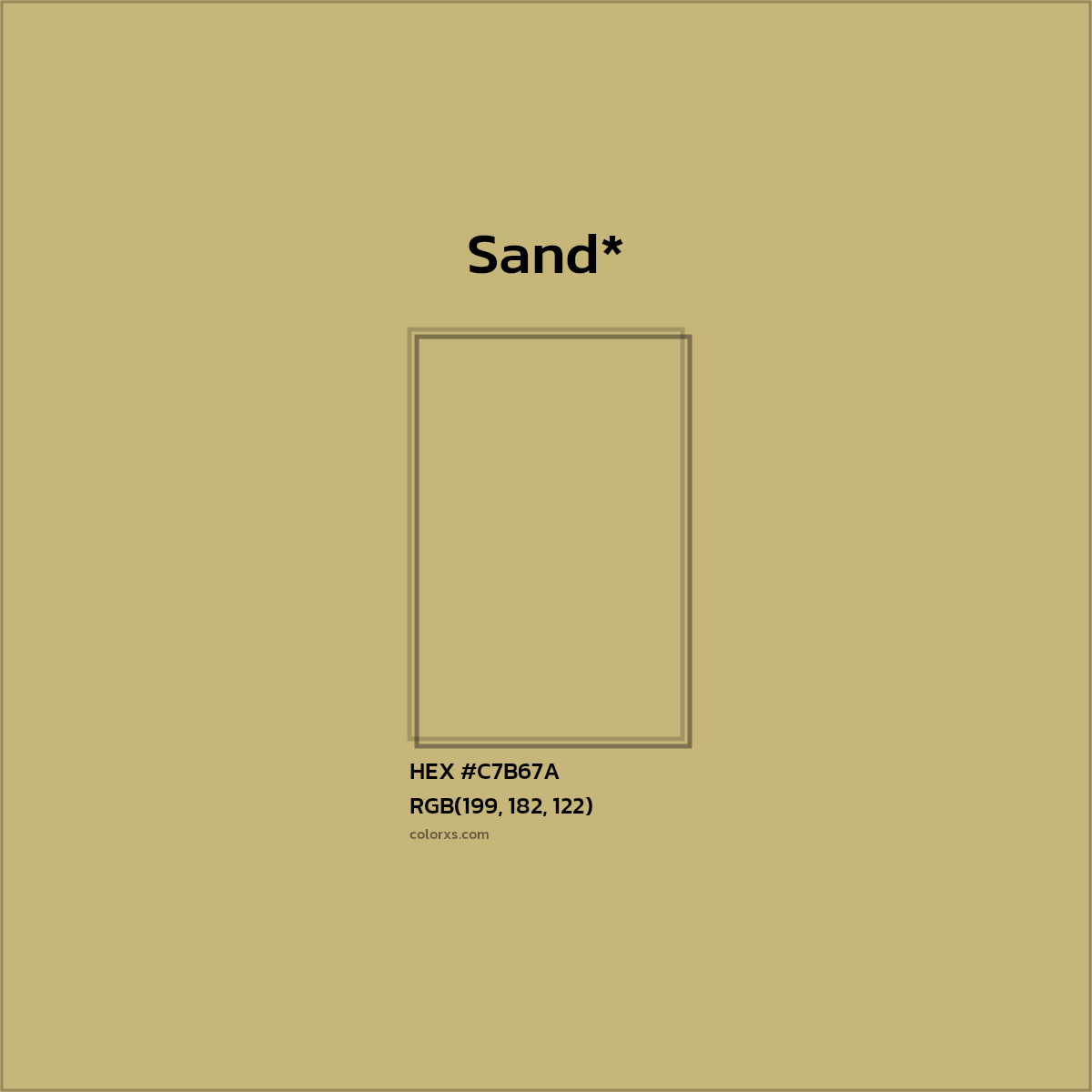 HEX #C7B67A Color Name, Color Code, Palettes, Similar Paints, Images