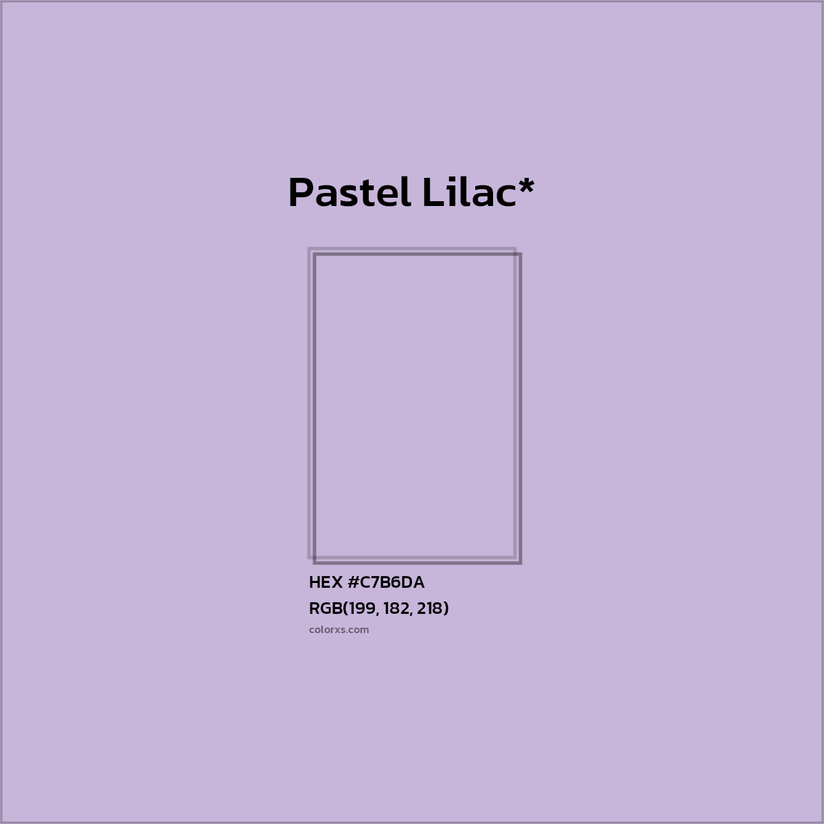 HEX #C7B6DA Color Name, Color Code, Palettes, Similar Paints, Images