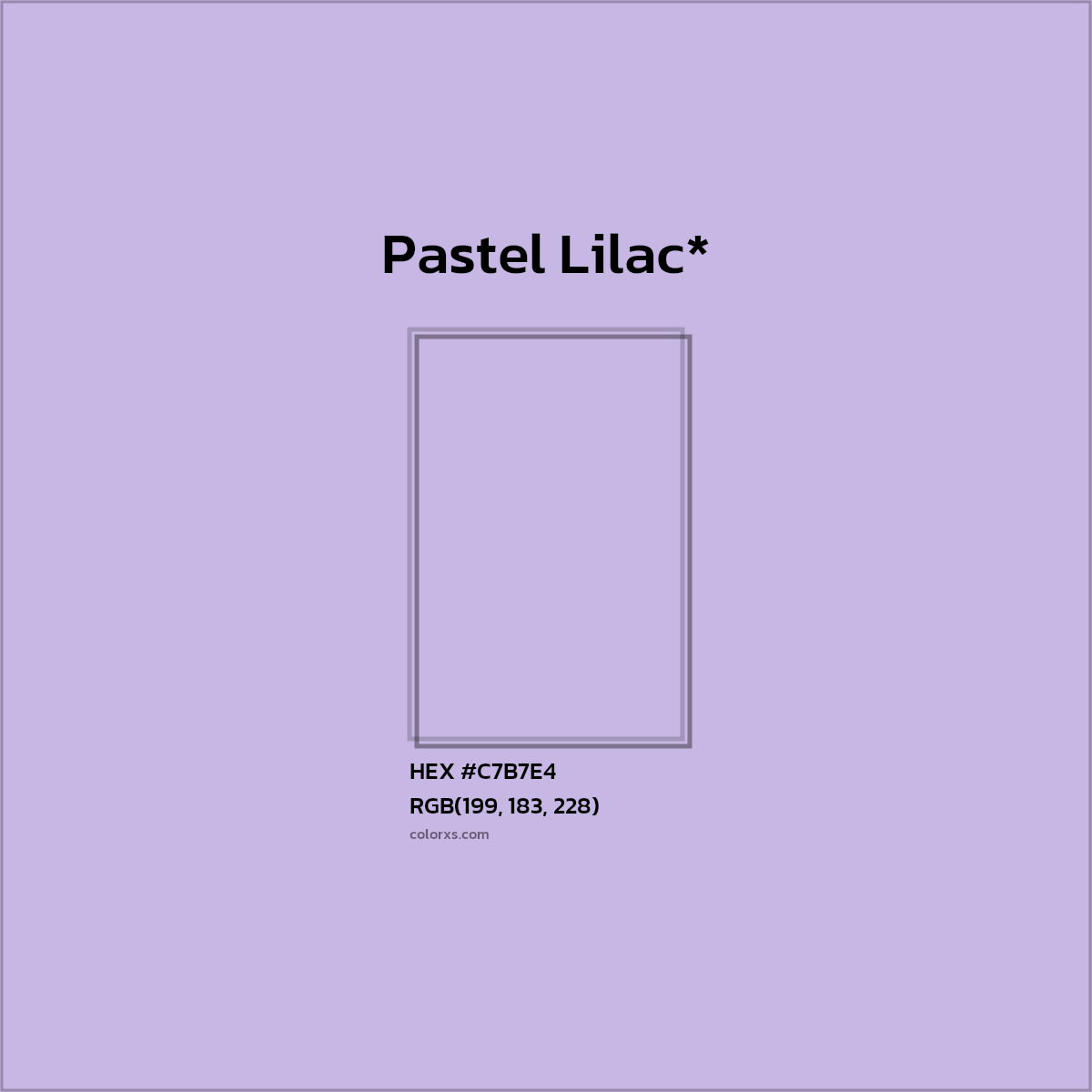 HEX #C7B7E4 Color Name, Color Code, Palettes, Similar Paints, Images