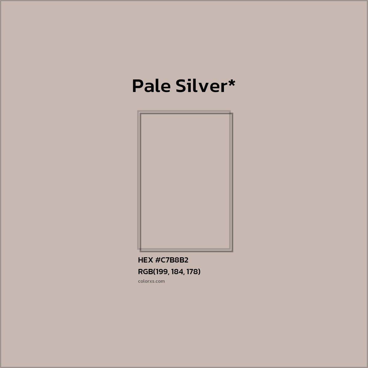 HEX #C7B8B2 Color Name, Color Code, Palettes, Similar Paints, Images