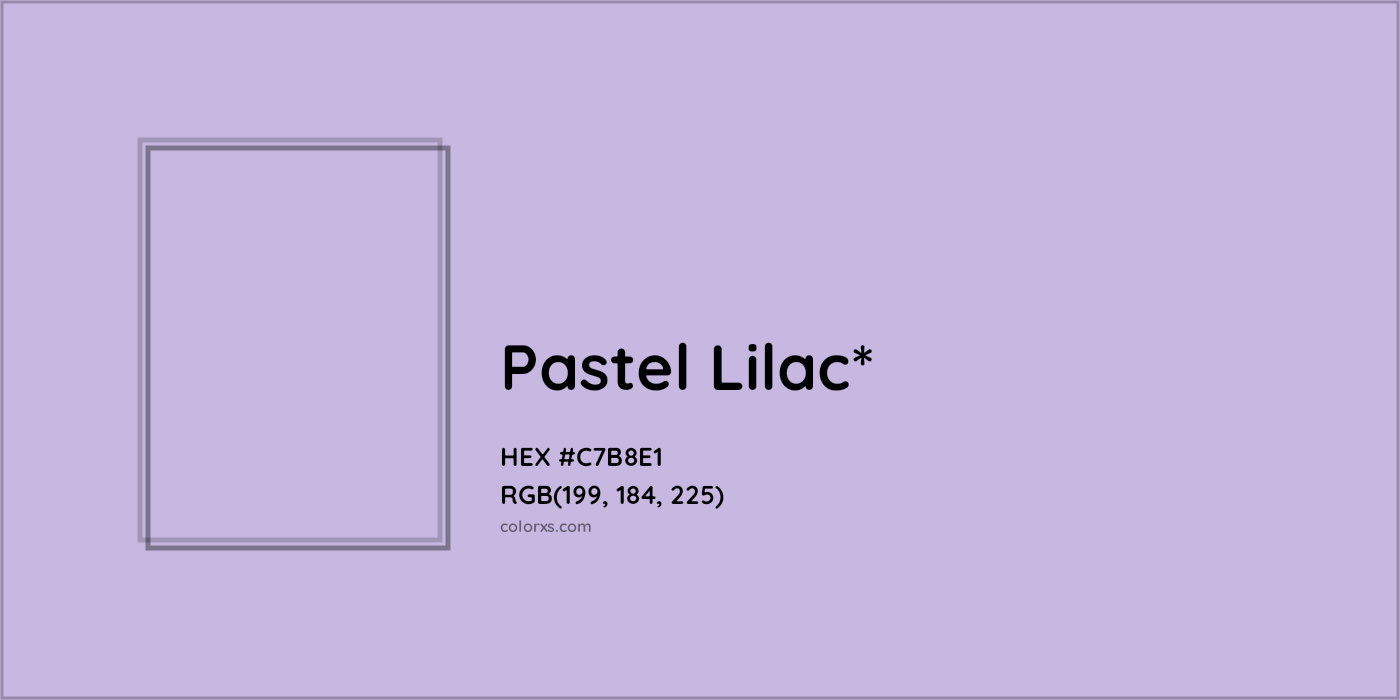 HEX #C7B8E1 Color Name, Color Code, Palettes, Similar Paints, Images