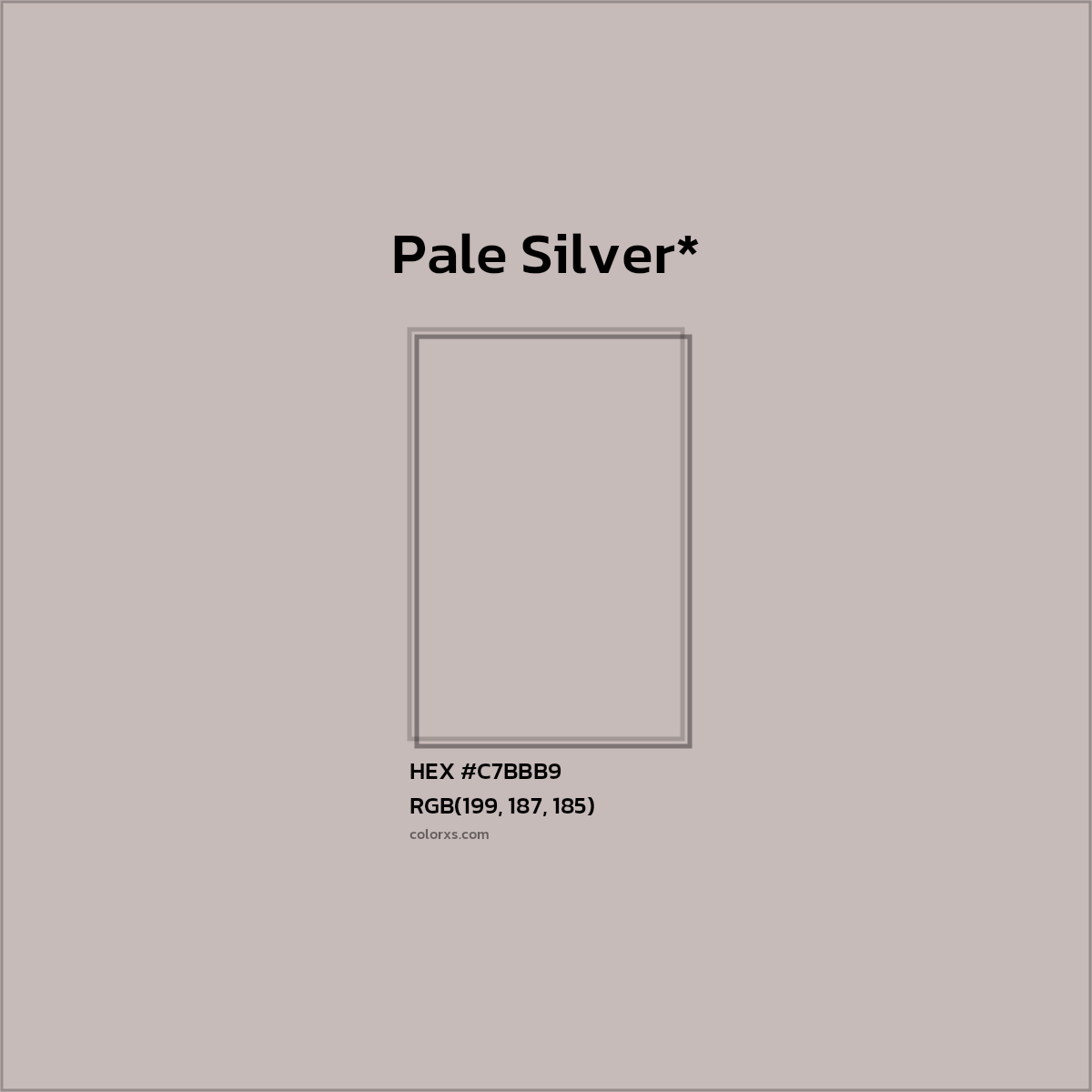 HEX #C7BBB9 Color Name, Color Code, Palettes, Similar Paints, Images