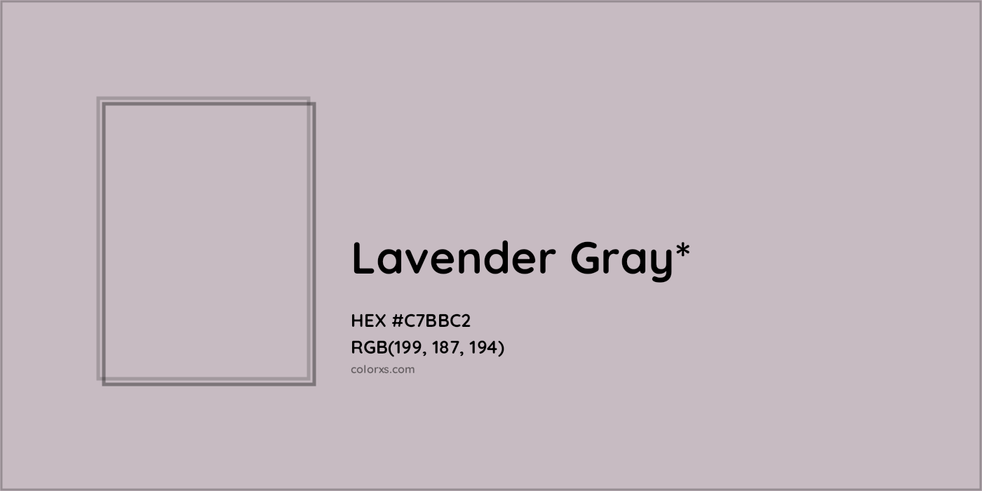 HEX #C7BBC2 Color Name, Color Code, Palettes, Similar Paints, Images