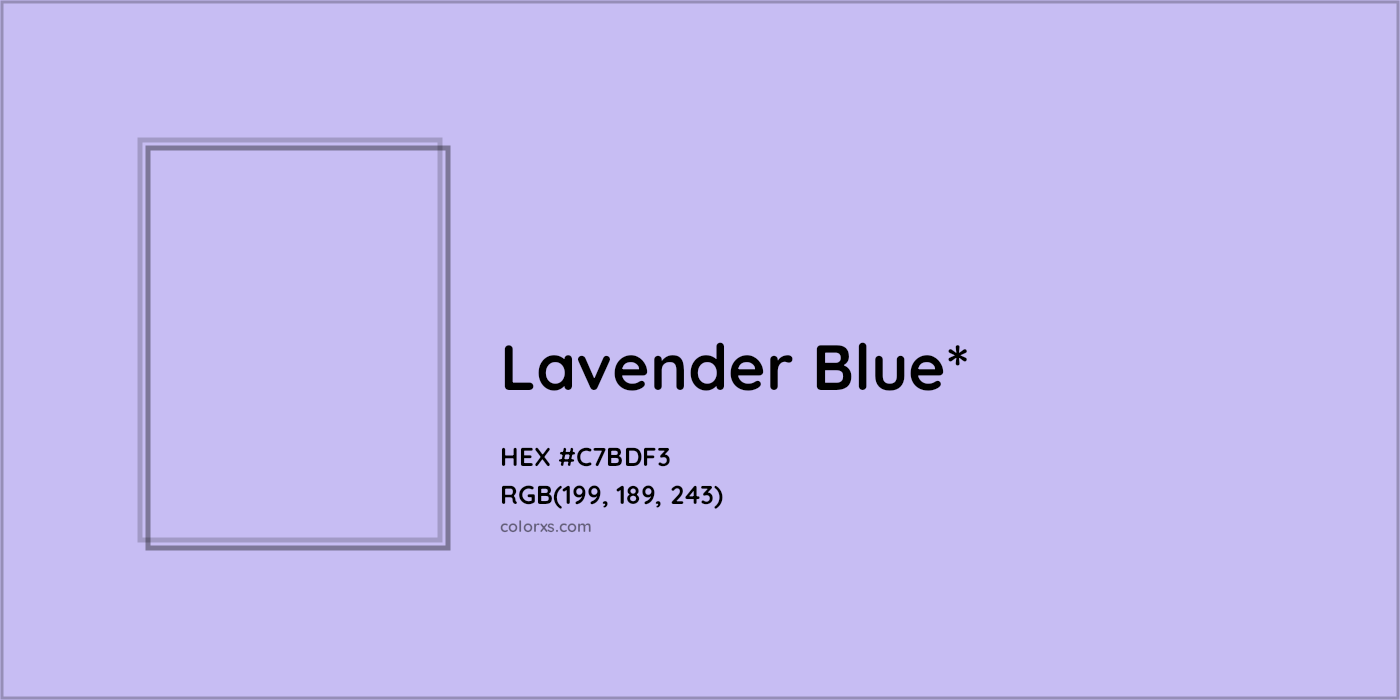 HEX #C7BDF3 Color Name, Color Code, Palettes, Similar Paints, Images