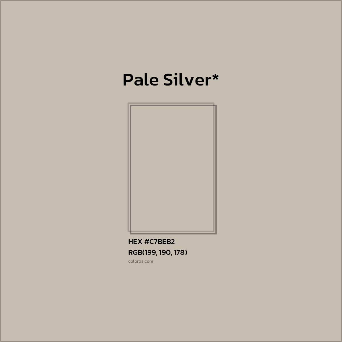HEX #C7BEB2 Color Name, Color Code, Palettes, Similar Paints, Images