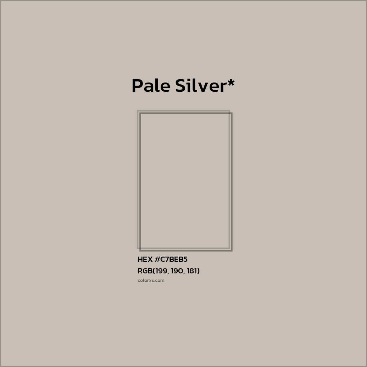 HEX #C7BEB5 Color Name, Color Code, Palettes, Similar Paints, Images