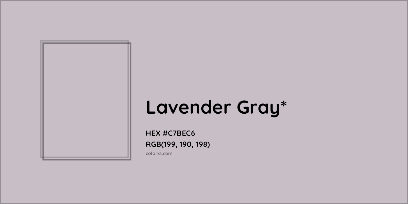 HEX #C7BEC6 Color Name, Color Code, Palettes, Similar Paints, Images