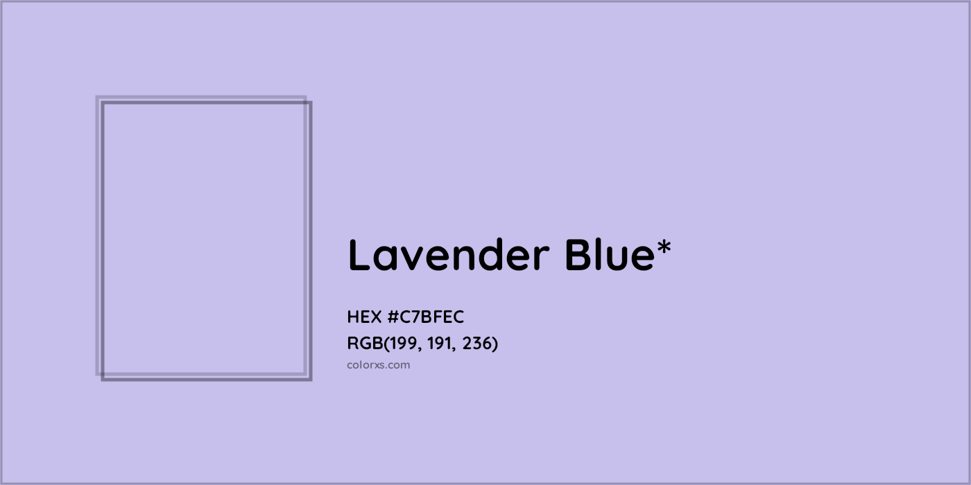 HEX #C7BFEC Color Name, Color Code, Palettes, Similar Paints, Images
