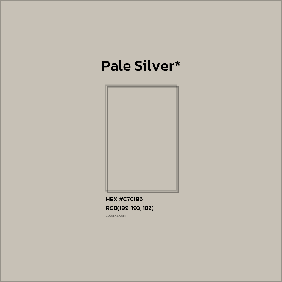 HEX #C7C1B6 Color Name, Color Code, Palettes, Similar Paints, Images