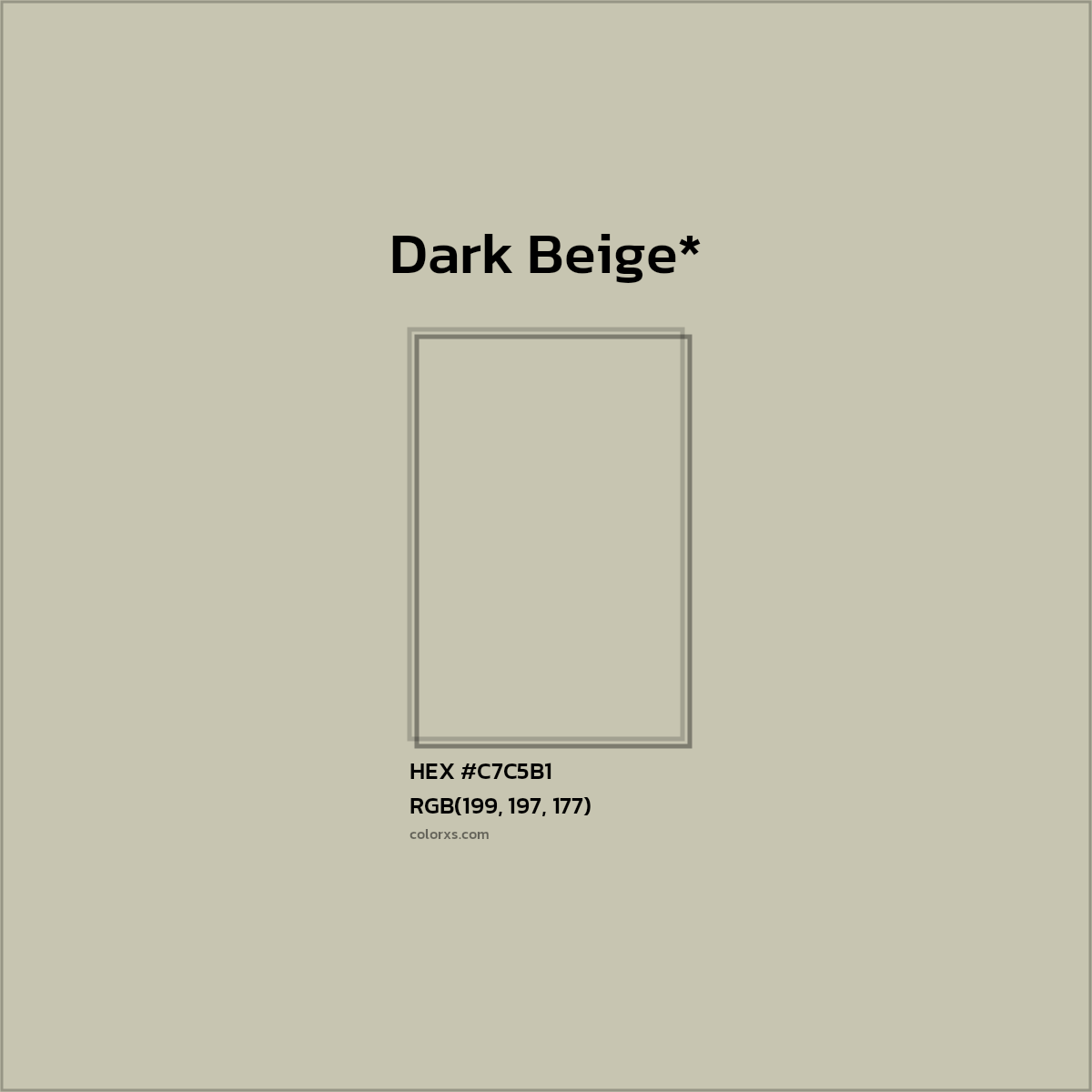 HEX #C7C5B1 Color Name, Color Code, Palettes, Similar Paints, Images