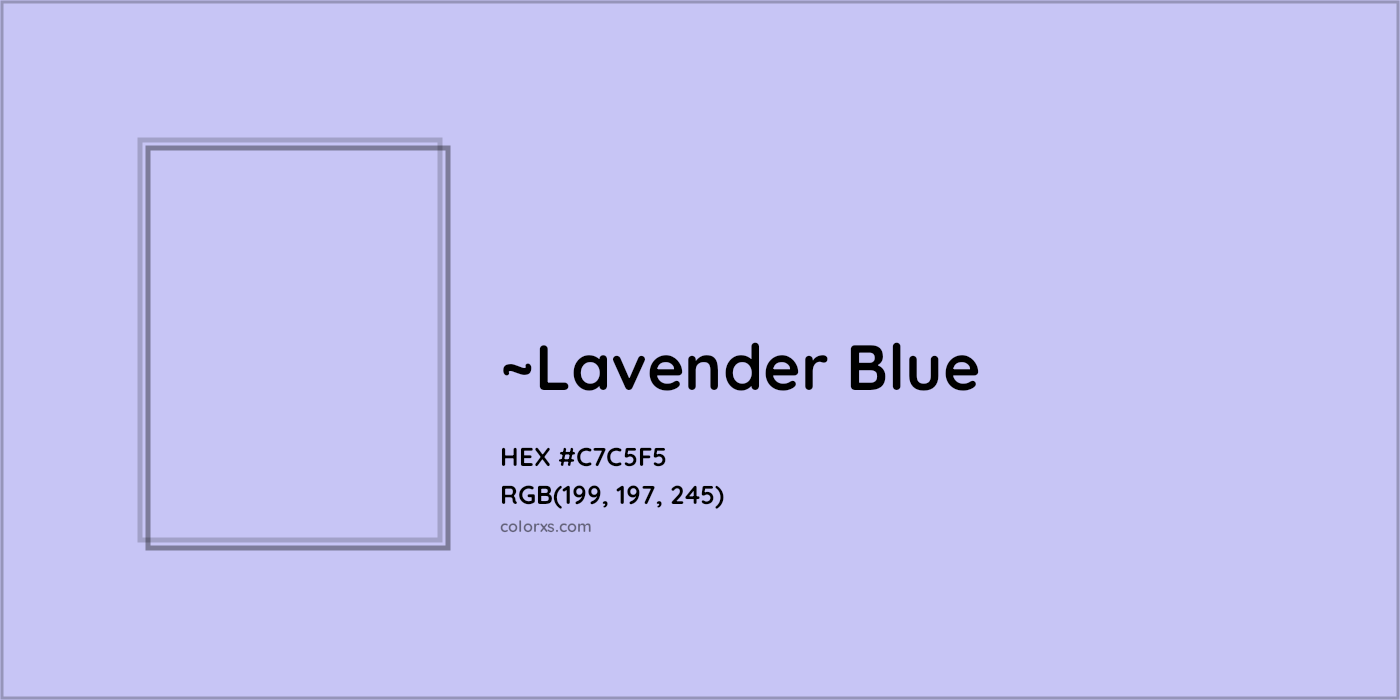 HEX #C7C5F5 Color Name, Color Code, Palettes, Similar Paints, Images