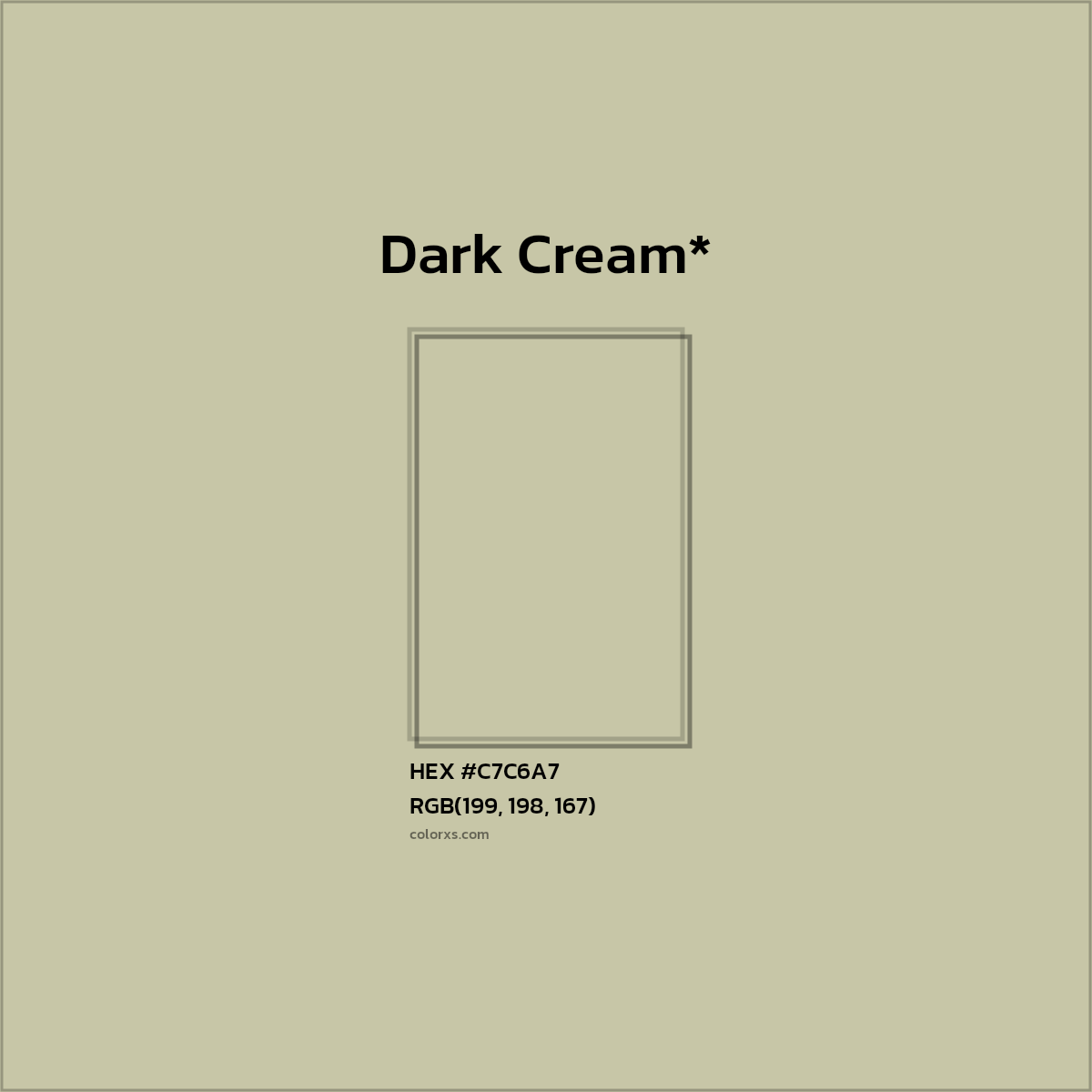 HEX #C7C6A7 Color Name, Color Code, Palettes, Similar Paints, Images