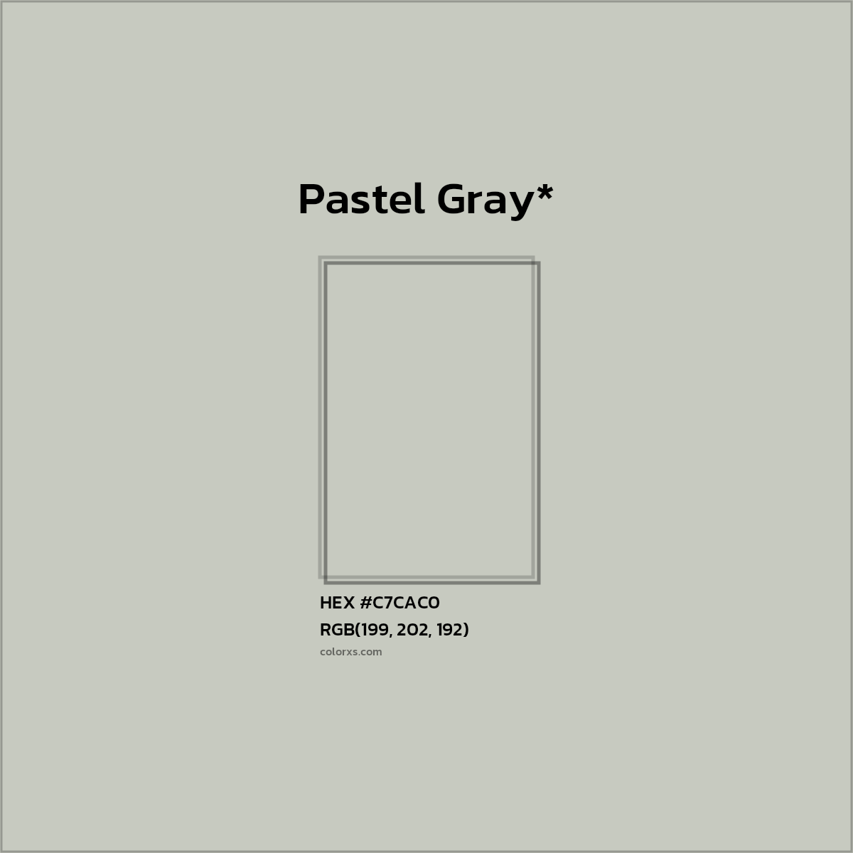 HEX #C7CAC0 Color Name, Color Code, Palettes, Similar Paints, Images