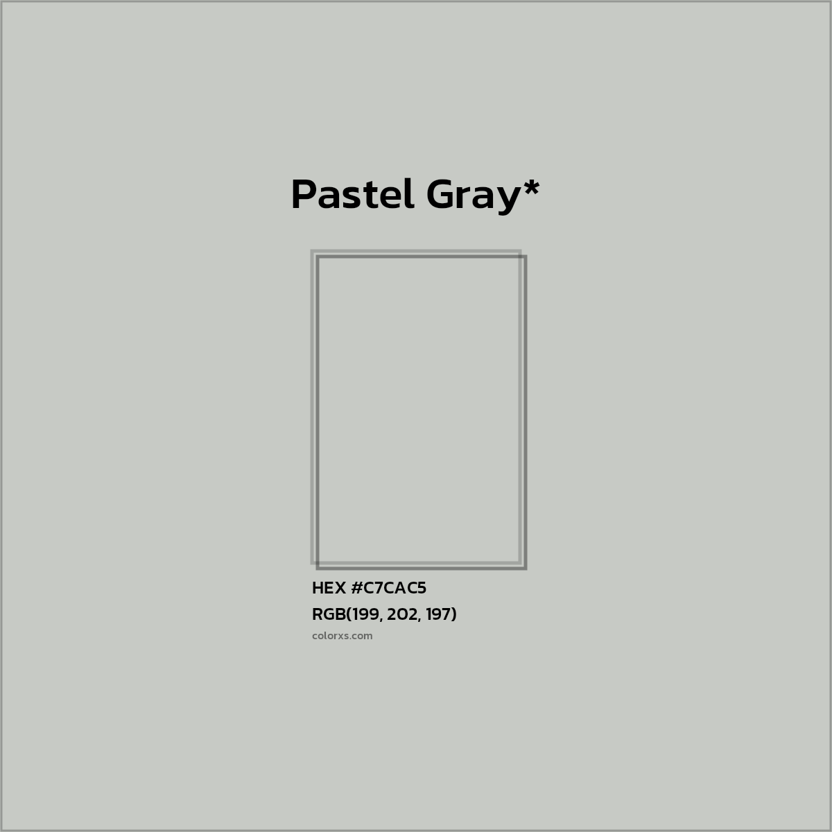 HEX #C7CAC5 Color Name, Color Code, Palettes, Similar Paints, Images