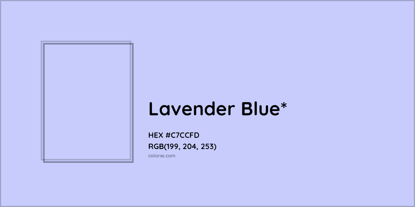 HEX #C7CCFD Color Name, Color Code, Palettes, Similar Paints, Images