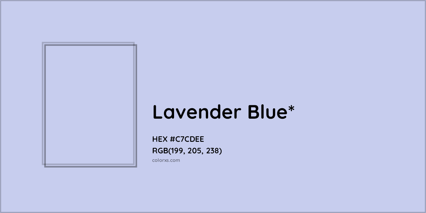 HEX #C7CDEE Color Name, Color Code, Palettes, Similar Paints, Images