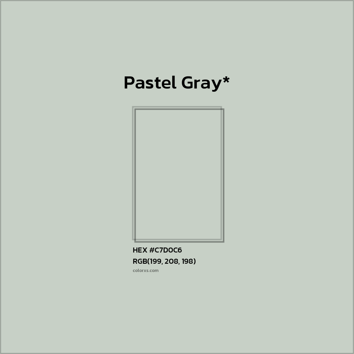 HEX #C7D0C6 Color Name, Color Code, Palettes, Similar Paints, Images