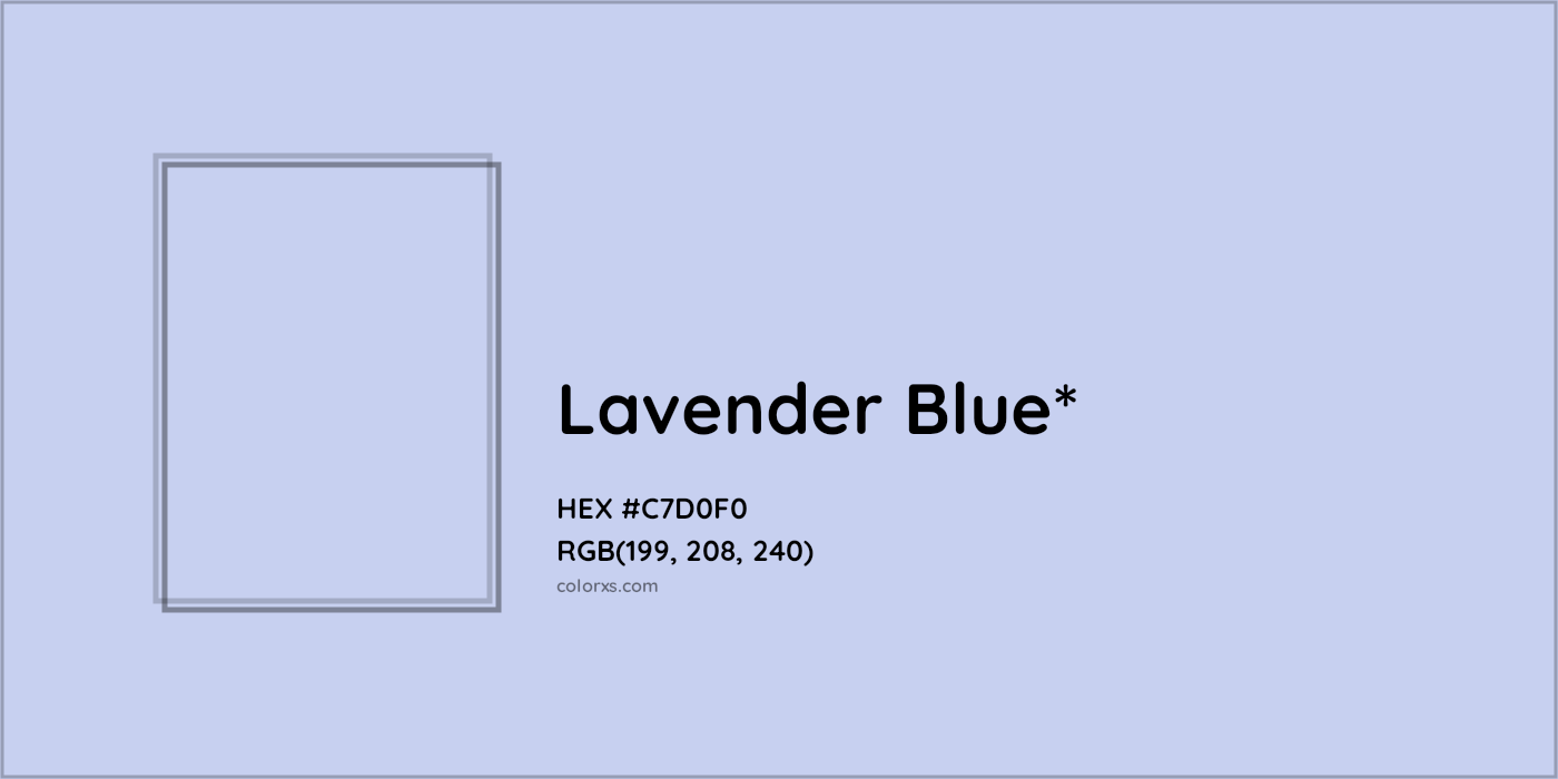 HEX #C7D0F0 Color Name, Color Code, Palettes, Similar Paints, Images