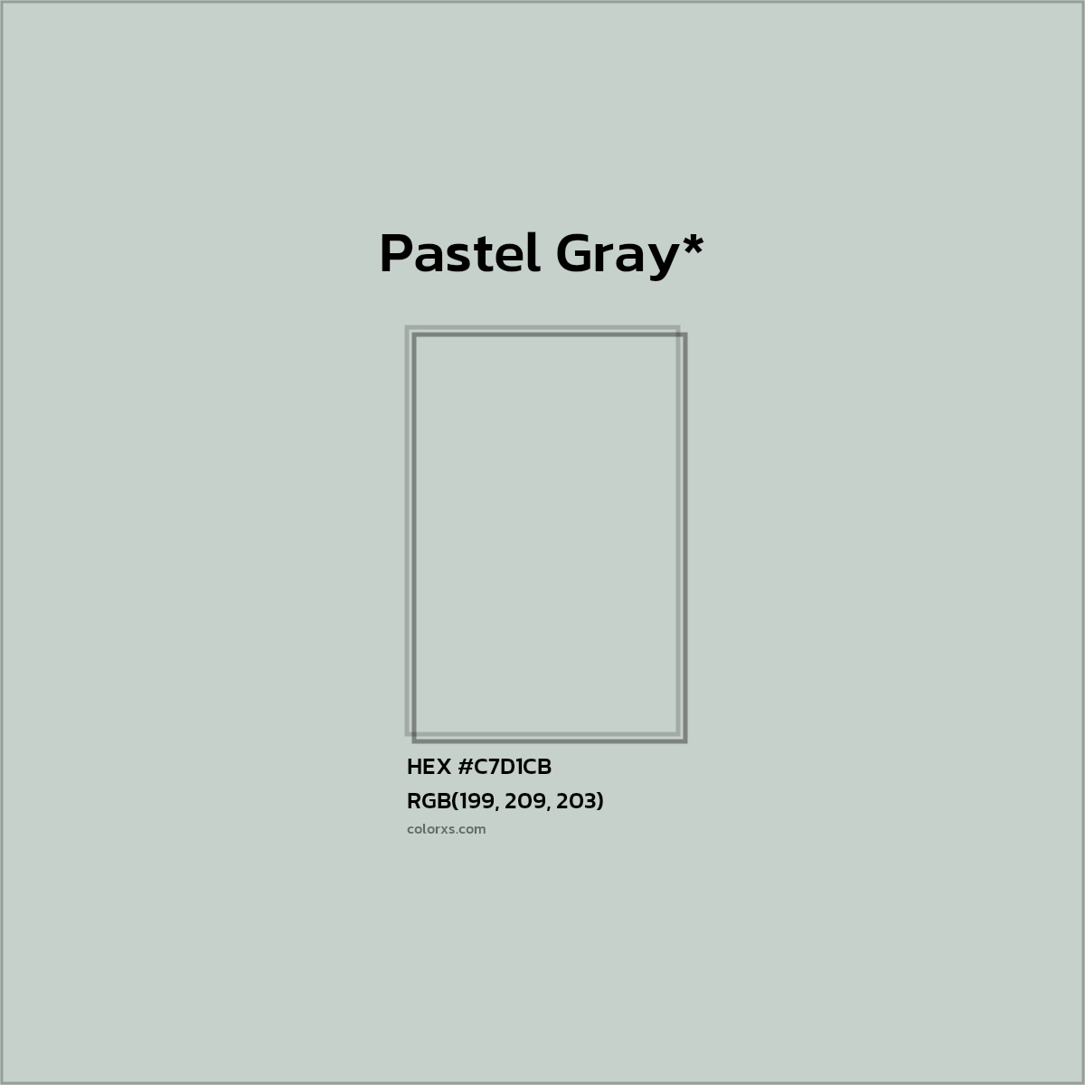 HEX #C7D1CB Color Name, Color Code, Palettes, Similar Paints, Images