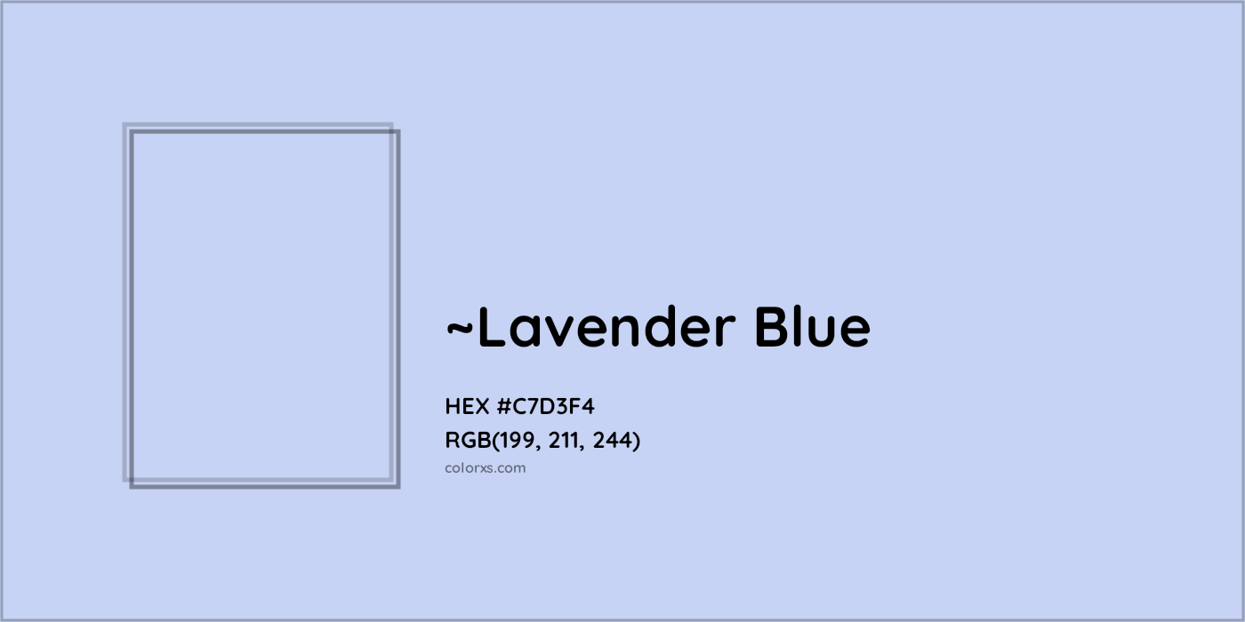 HEX #C7D3F4 Color Name, Color Code, Palettes, Similar Paints, Images