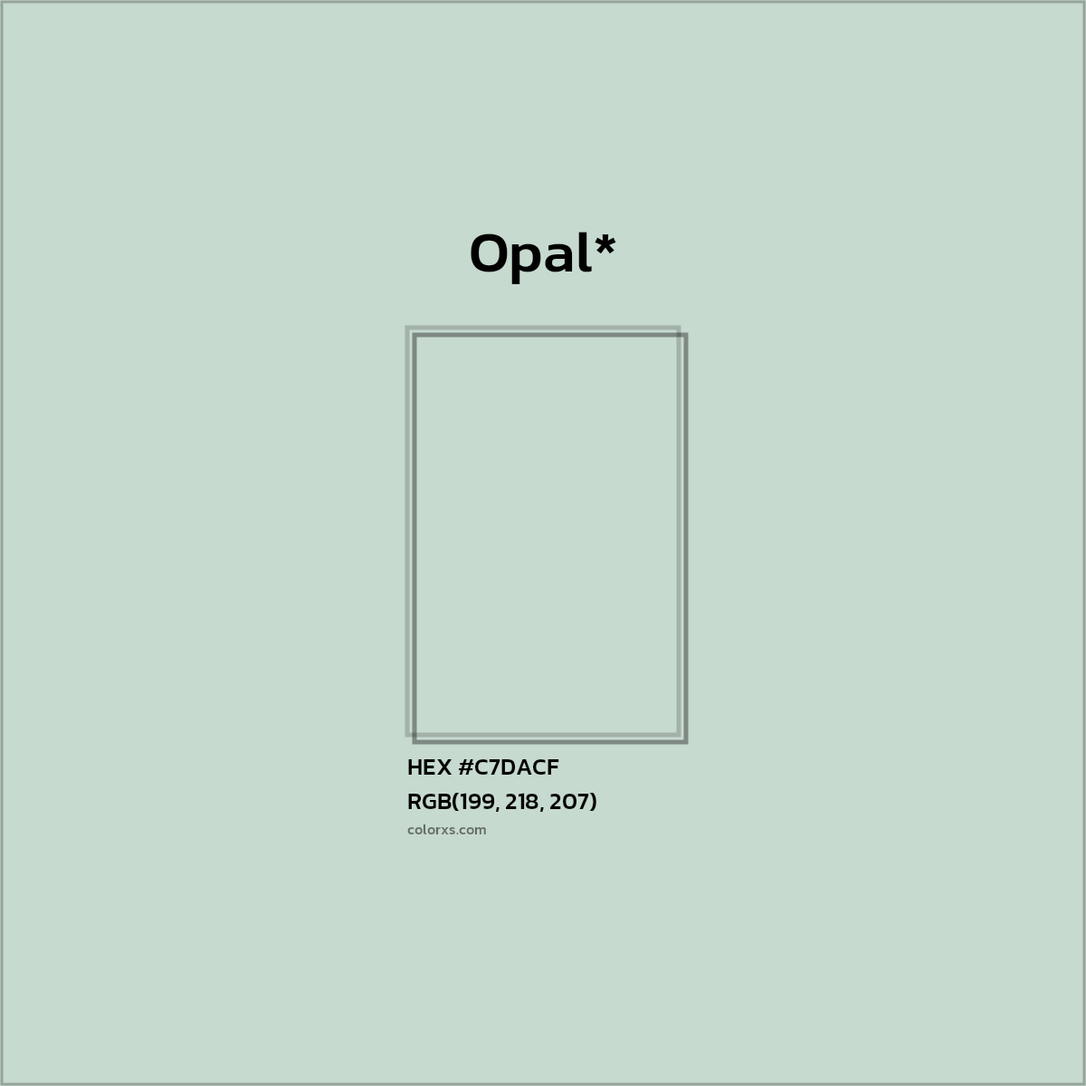 HEX #C7DACF Color Name, Color Code, Palettes, Similar Paints, Images